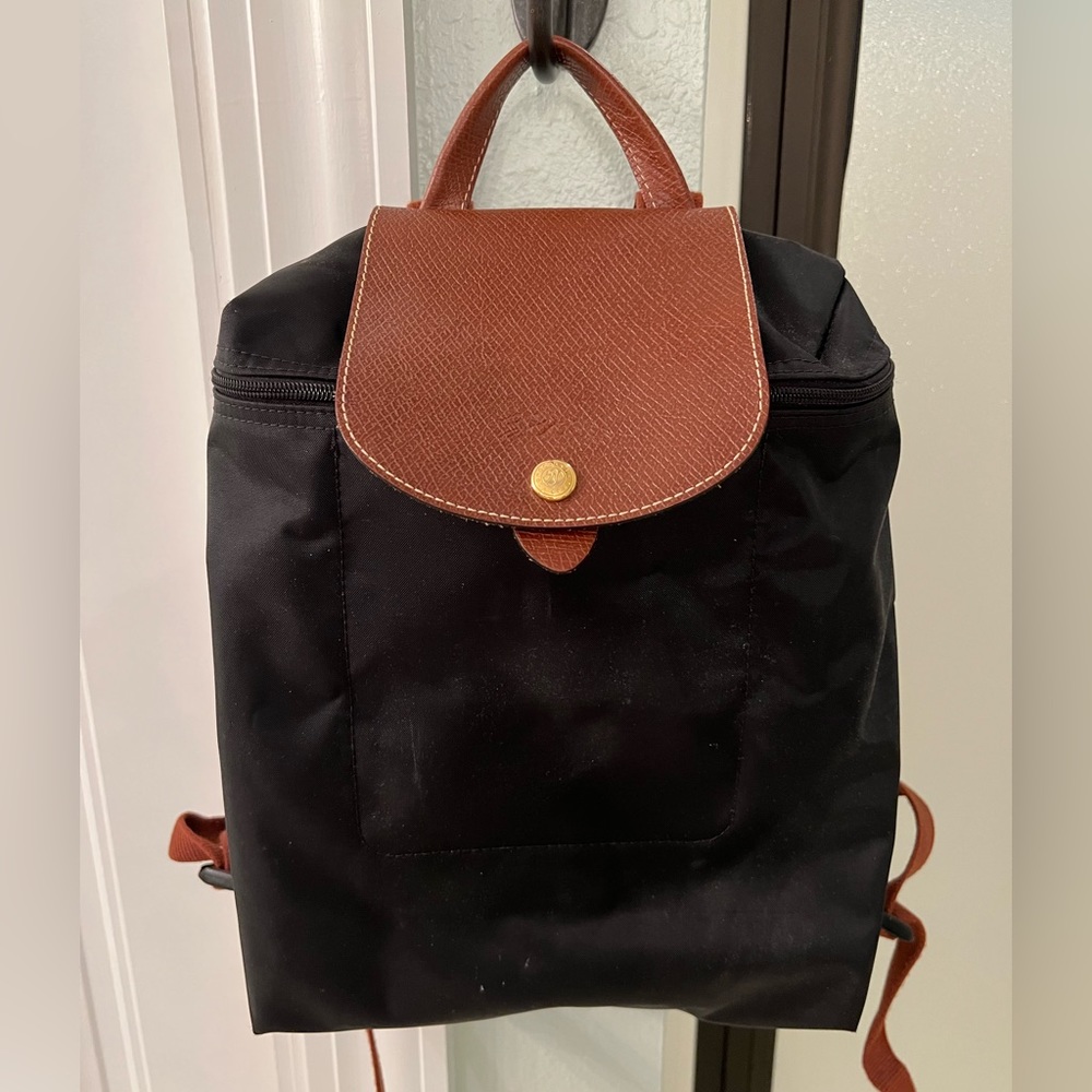 Longchamp Le Pliage Backpack - Black Original